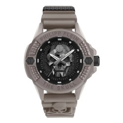 Часовник Philipp plein PWUBA0323 44mm 5ATM Quartz Analogical watch - Silver (Black / Black / Mineral) часовник,часовници,philipp,plein,pwuba0323,44mm,5atm,quartz,analogical,watch,silver,(black,black,mineral)