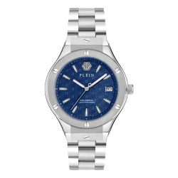 Часовник Philipp plein PWUFA0425 44mm 5ATM Quartz Analogical watch - Silver (Grey / Blue / Mineral) часовник,часовници,philipp,plein,pwufa0425,44mm,5atm,quartz,analogical,watch,silver,(grey,blue,mineral)