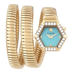 Часовник Philipp plein PWZAA0825 28mm 5ATM Quartz Analogical woman watch - Golden (Golden / Blue / Mineral) часовник,часовници,philipp,plein,pwzaa0825,28mm,5atm,quartz,analogical,woman,watch,golden,(golden,blue,mineral)