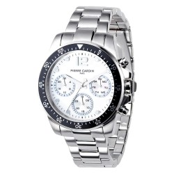 Часовник Pierre cardin CNI.0012 40mm 3ATM Quartz Analogical watch - Silver (Grey / White / Mineral) часовник,часовници,pierre,cardin,cni.0012,40mm,3atm,quartz,analogical,watch,silver,(grey,white,mineral)