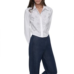 DKNY DW3500006 long sleeve blouse - White (White) дамски,блузи,dkny,dw3500006,long,sleeve,blouse,white,(white)