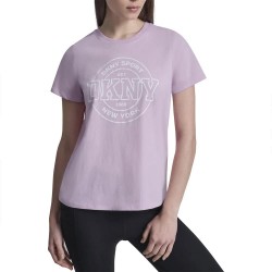 Тениска DKNY DW5900232 short sleeve T-shirt - Purple (Pink Lavender) тениска,мъжки,тениски,дамски,тениски,dkny,dw5900232,short,sleeve,t,shirt,purple,(pink,lavender)