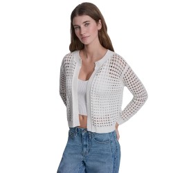 блуза,мъжки,пуловери,дамски,пуловери,dkny,open,stitch,drop,shoulder,sweater,white,(ivory)