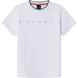 Тениска Hackett HS Essential short sleeve T-shirt - White (Optic White) тениска,мъжки,тениски,дамски,тениски,hackett,hs,essential,short,sleeve,t,shirt,white,(optic,white)