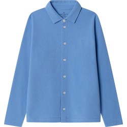 Риза с дълъг ръкав Hackett Pique long sleeve shirt - Blue (Bright Blue) риза,с,дълъг,ръкав,дамски,ризи,мъжки,ризи,hackett,pique,long,sleeve,shirt,blue,(bright,blue)