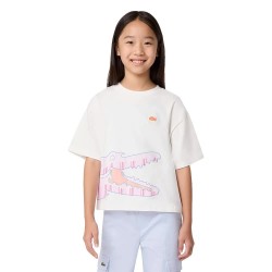 Детска тениска Lacoste kids 447563 short sleeve T-shirt - White (Farine) детска,тениска,мъжки,тениски,дамски,тениски,lacoste,kids,447563,short,sleeve,t,shirt,white,(farine)