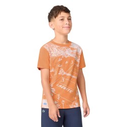 Детска тениска Lacoste kids 947547 short sleeve T-shirt - Orange (Blossom) детска,тениска,мъжки,тениски,дамски,тениски,lacoste,kids,947547,short,sleeve,t,shirt,orange,(blossom)