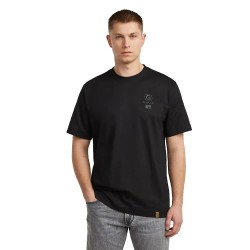 Тениска G-Star Back Graphic short sleeve T-shirt - Black (Dark Black) тениска,мъжки,тениски,дамски,тениски,g,star,back,graphic,short,sleeve,t,shirt,black,(dark,black)