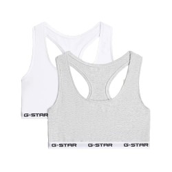 бюстие,дамско,бельо,дамски,бикини,и,танкини,g,star,d29409,01,racerback,bralette,bra,2,units,white,grey,(multi)