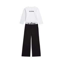 пижама,дамски,пижами,g,star,d29423,01,long,sleeve,pyjama,white,black,(multi)