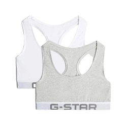 бюстие,дамско,бельо,дамски,бикини,и,танкини,g,star,d29432,01,racerback,bralette,bra,2,units,white,grey,(multi)