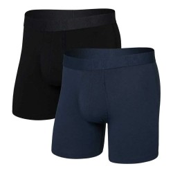 Боксерки SAXX Underwear Droptemp Cooling boxers 2 units - Blue / Black (Dark Ink / Black) боксерки,мъжко,бельо,saxx,underwear,droptemp,cooling,boxers,2,units,blue,black,(dark,ink,black)