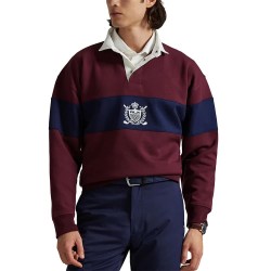 Блуза с яка Polo ralph lauren 785A82973 sweatshirt - Red (Rich Ruby / Refined Navy) блуза,с,яка,мъжки,пуловери,polo,ralph,lauren,785a82973,sweatshirt,red,(rich,ruby,refined,navy)