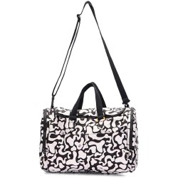 сак,сакове,mandarina,duck,revival,moire,uxb01,duffle,bag,white,black,(moire)
