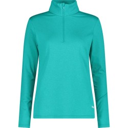 блуза,дамски,блузи,cmp,34l3826,half,zip,sweatshirt,green,(emerald,melange)