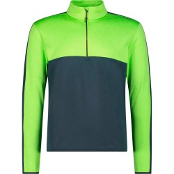 Блуза CMP 34L4127 half zip sweatshirt - Green (Acid Melange) блуза,мъжки,пуловери,cmp,34l4127,half,zip,sweatshirt,green,(acid,melange)