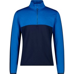 Блуза CMP 34L4127 half zip sweatshirt - Blue (Zaffiro Melange) блуза,мъжки,пуловери,cmp,34l4127,half,zip,sweatshirt,blue,(zaffiro,melange)