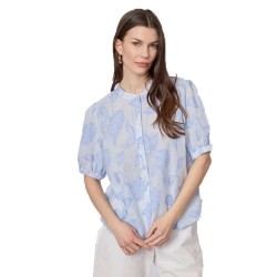 риза,с,къс,ръкав,дамски,ризи,мъжки,ризи,redgreen,alana,short,sleeve,shirt,blue,(blue,stripe)