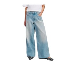 Дънки Karl lagerfeld jeans A3W10071 Wide Leg low waist jeans - Blue (Sun Faded Blue) дънки,мъжки,панталони,дамски,панталони,karl,lagerfeld,jeans,a3w10071,wide,leg,low,waist,jeans,blue,(sun,faded,blue)