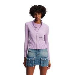 жилетка,мъжки,пуловери,дамски,пуловери,karl,lagerfeld,jeans,a3w18010,cardigan,purple,(lavendula)