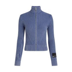 Блуза Karl lagerfeld jeans A4W18017 full zip sweater - Blue (Skipper Blue) блуза,мъжки,пуловери,дамски,пуловери,karl,lagerfeld,jeans,a4w18017,full,zip,sweater,blue,(skipper,blue)