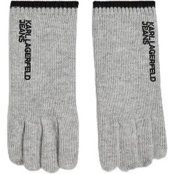 Дънки Karl lagerfeld jeans A4W33090 gloves - Grey (Light Grey Melange) дънки,ръкавици,шапки,и,шалове,karl,lagerfeld,jeans,a4w33090,gloves,grey,(light,grey,melange)