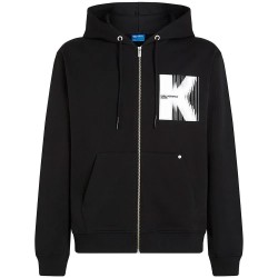 Блуза Karl lagerfeld jeans B1M20068 full zip sweatshirt - Black (Black) блуза,мъжки,пуловери,karl,lagerfeld,jeans,b1m20068,full,zip,sweatshirt,black,(black)