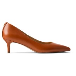 обувки,дамски,обувки,lauren,ftw,adrienne,leather,heel,shoes,brown,(lauren,tan)