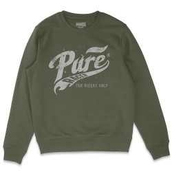 блуза,мъжки,пуловери,pure,racer,basic,flames,sweatshirt,green,(khaki)