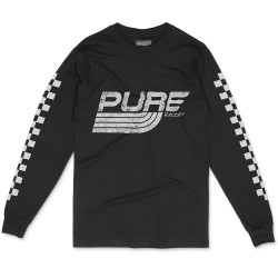тениска,мъжки,тениски,дамски,тениски,pure,racer,checkers,basic,1,long,sleeve,t,shirt,black,(black)