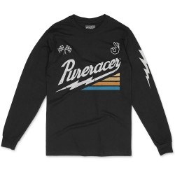 тениска,мъжки,тениски,дамски,тениски,pure,racer,thunder,glory,2,long,sleeve,t,shirt,black,(black)