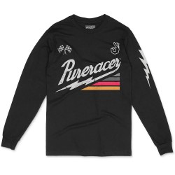 тениска,мъжки,тениски,дамски,тениски,pure,racer,thunder,glory,3,long,sleeve,t,shirt,black,(black)