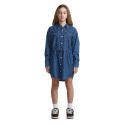 Рокля G-Star D29790-01 long sleeve short dress - Blue (Mid Used) рокля,дамски,поли,и,рокли,g,star,d29790,01,long,sleeve,short,dress,blue,(mid,used)