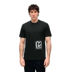 Тениска Karl lagerfeld jeans B3M17029 short sleeve T-shirt - Black (Black) тениска,мъжки,тениски,дамски,тениски,karl,lagerfeld,jeans,b3m17029,short,sleeve,t,shirt,black,(black)