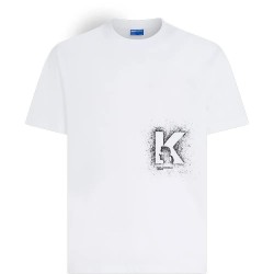 Тениска Karl lagerfeld jeans B3M17029 short sleeve T-shirt - White (White) тениска,мъжки,тениски,дамски,тениски,karl,lagerfeld,jeans,b3m17029,short,sleeve,t,shirt,white,(white)