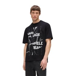 Тениска Karl lagerfeld jeans B3M17034 short sleeve T-shirt - Black (Black) тениска,мъжки,тениски,дамски,тениски,karl,lagerfeld,jeans,b3m17034,short,sleeve,t,shirt,black,(black)