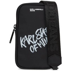Karl lagerfeld jeans B3M32080 Pouch crossbody - Black (Black) всички,чанти,karl,lagerfeld,jeans,b3m32080,pouch,crossbody,black,(black)