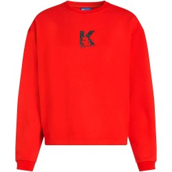 Блуза Karl lagerfeld jeans B3W20044 sweatshirt - Red (High Risk Red) блуза,дамски,блузи,karl,lagerfeld,jeans,b3w20044,sweatshirt,red,(high,risk,red)
