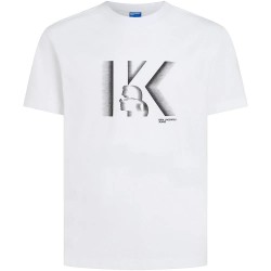Тениска Karl lagerfeld jeans B4M17026 short sleeve T-shirt - White (White) тениска,мъжки,тениски,дамски,тениски,karl,lagerfeld,jeans,b4m17026,short,sleeve,t,shirt,white,(white)