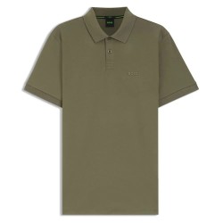 BOSS Paul 10255848 short sleeve polo - Green (Dark Beige) дамски,блузи,с,яка,мъжки,блузи,с,яка,boss,paul,10255848,short,sleeve,polo,green,(dark,beige)