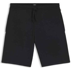 Къси панталони BOSS Rib 10265768 pyjama shorts - Black (Black) къси,панталони,мъжки,пижами,boss,rib,10265768,pyjama,shorts,black,(black)