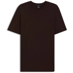 Тениска BOSS Thompson 234 10279701 short sleeve T-shirt - Black (Dark Brown) тениска,мъжки,тениски,дамски,тениски,boss,thompson,234,10279701,short,sleeve,t,shirt,black,(dark,brown)