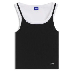 тениска,мъжки,тениски,дамски,тениски,hugo,dorough,10279036,blue,sleeveless,t,shirt,black,(black)