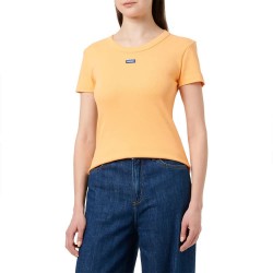 тениска,мъжки,тениски,дамски,тениски,hugo,easy,10257055,blue,short,sleeve,t,shirt,yellow,(light,pastel,orange)