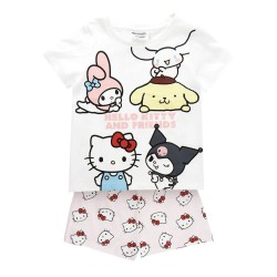 пижама,детски,пижами,cerdá,hello,kitty,short,sleeve,pyjama,white,(white)