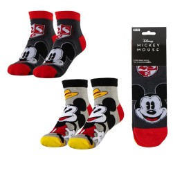 Чорапи Disney Mickey socks 2 pairs - Grey (Multicolor) чорапи,мъжки,чорапи,дамски,чорапи,disney,mickey,socks,2,pairs,grey,(multicolor)