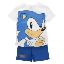 Пижама Sonic Sonic short sleeve pyjama - White / Blue (White) пижама,детски,пижами,sonic,sonic,short,sleeve,pyjama,white,blue,(white)