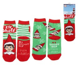 Чорапи Cerdá The Elf socks 2 pairs - Green / Red (Multicolor) чорапи,мъжки,чорапи,дамски,чорапи,cerdá,the,elf,socks,2,pairs,green,red,(multicolor)
