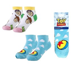 чорапи,мъжки,чорапи,дамски,чорапи,disney,toy,story,socks,2,pairs,white,blue,(multicolor)