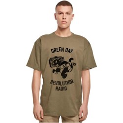 тениска,мъжки,тениски,дамски,тениски,merchcode,green,day,revolution,radio,oversized,short,sleeve,t,shirt,green,brown,(olive)